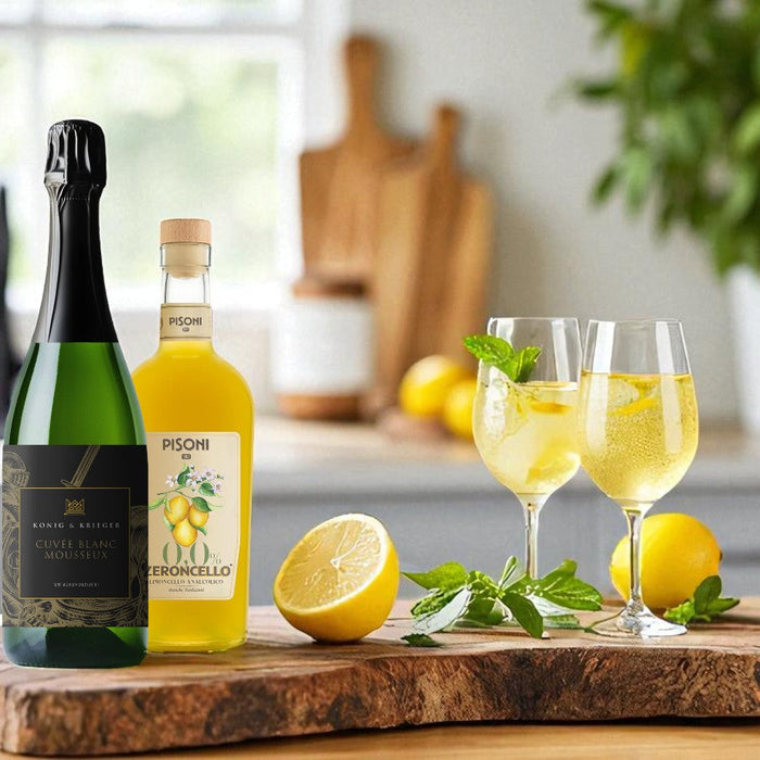Lemon-Spritz – die alkoholfreie Rezeptidee mit Zeroncello & Cuvée Blanc Mousseux