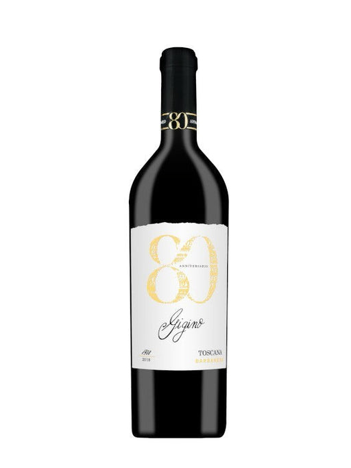 Mein-Weinhandel Barbanera Gigino 80 Anniversario 2022 Rotwein aus der Toskana mit elegantem Etikett