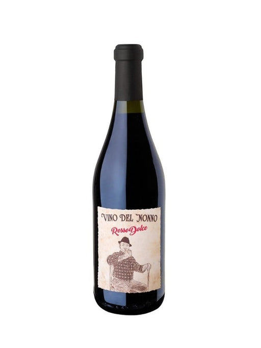 Bennati Vino del Nonno Rosso Dolce, ein süßer italienischer Rotwein mit Aromen von Kirschen und Beeren, 750ml Flasche.