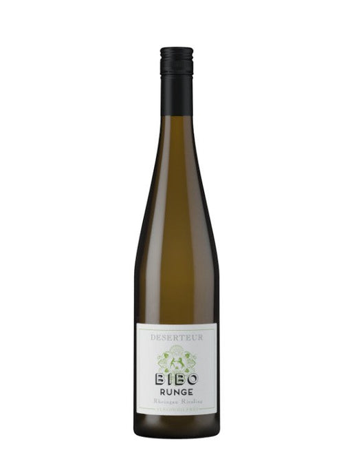 Mein-Weinhandel Bibo Runge DESERTEUR alkoholfreier Riesling Weißwein in Glasflasche mit schwarzem Verschluss