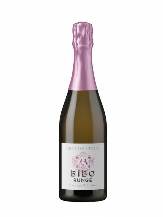 Mein-Weinhandel Bibo Runge Sekt Brut mit feinem Lachsrot, Kirsch-, Honig- und Weinbergpfirsichduft. Lebendig und saftig.