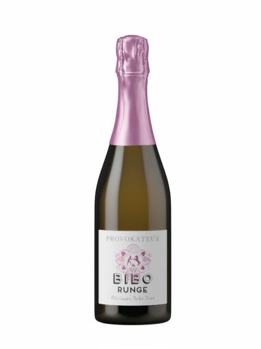 Mein-Weinhandel Bibo Runge Sekt Brut mit feinem Lachsrot, Kirsch-, Honig- und Weinbergpfirsichduft. Lebendig und saftig.