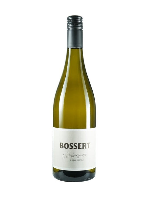 Mein-Weinhandel Bossert Weißburgunder 2025 aus Rheinhessen in einer eleganten Weinflasche mit Schraubverschluss