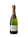 Bouvet Ladubay Crémant de Loire Blanc Brut Excellence Sektflasche in Grün mit goldener Kapsel und hellem Etikett.