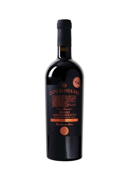 Mein-Weinhandel Capo Zafferano Rosso Appassimento 2021 Rotwein mit Aromen von Cassis, Pflaume und Kakao.