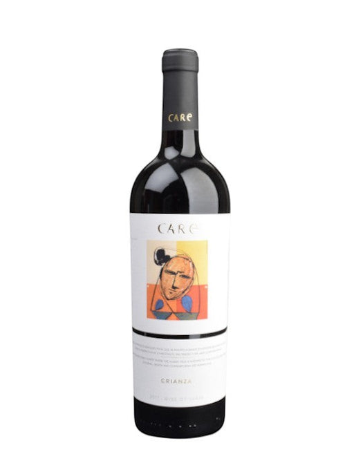 CARE Crianza Nativa 2021 Rotwein von Bodegas Anadas mit kirschroter Farbe und violetten Reflexen, fruchtig und würzig.