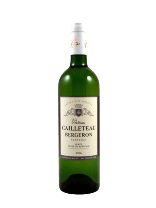 Mein-Weinhandel Château Cailleteau Bergeron Prestige Blanc 2021 Weißwein aus Bordeaux, 80% Sauvignon Blanc, 20% Sauvignon Gris, im Eichenfass vergoren.