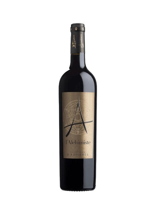Château Saint Jean d'Aumières L'Alchimiste 2021 Rotwein mit rubinroter Farbe und komplexen Aromen von Beeren und Vanille.