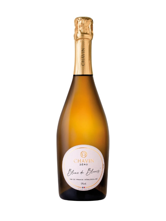Mein-Weinhandel Chavin Zéro Blanc de Blancs alkoholfreier Sekt in einer eleganten Flasche mit goldener Kapsel