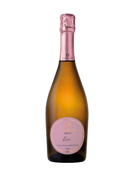 Mein-Weinhandel Chavin Zéro Rosé alkoholfreier Sekt mit zartrosa Etikett und eleganter Flaschenform