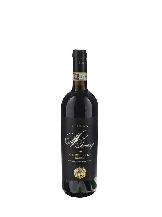 Fèlsina Chianti Classico Riserva DOCG Berardenga 2021 0,375L Rotwein in dunkler Glasflasche mit schwarzem Etikett