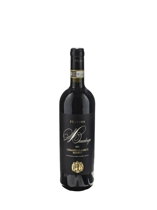 Fèlsina Chianti Classico Riserva DOCG Berardenga 2021 0,375L Rotwein in dunkler Glasflasche mit schwarzem Etikett