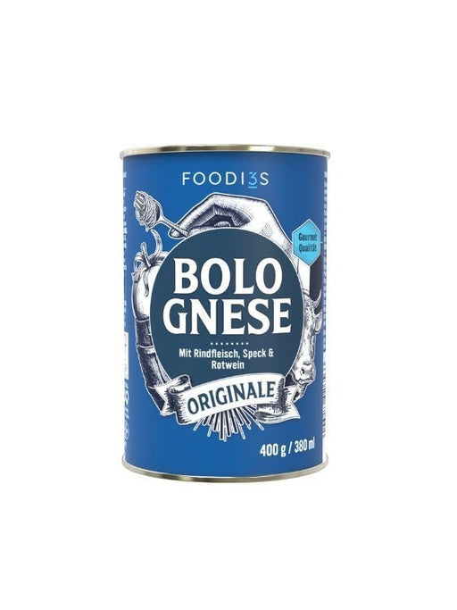 FOODI3S Bolognese Originale 400g Dose mit Rindfleisch, Speck & Rotwein