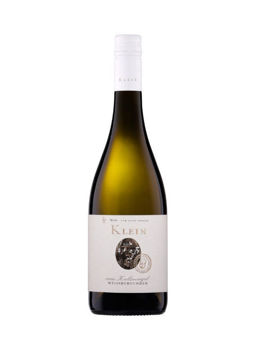 Weingut Klein Weißburgunder "vom Kalkmergel" 2024: kraftvoller Weißwein mit Pfirsich- und Kräuternote, elegant mineralisch.