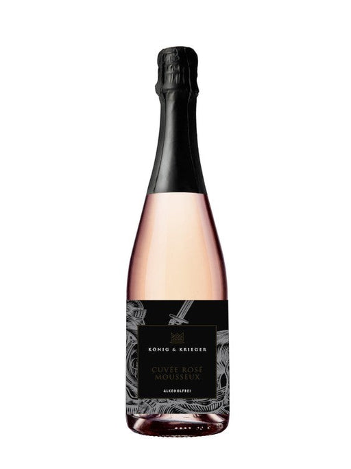 König & Krieger Cuvée Rosé Mousseux alkoholfreier Sekt mit roten Beerennote und eleganter Perlage