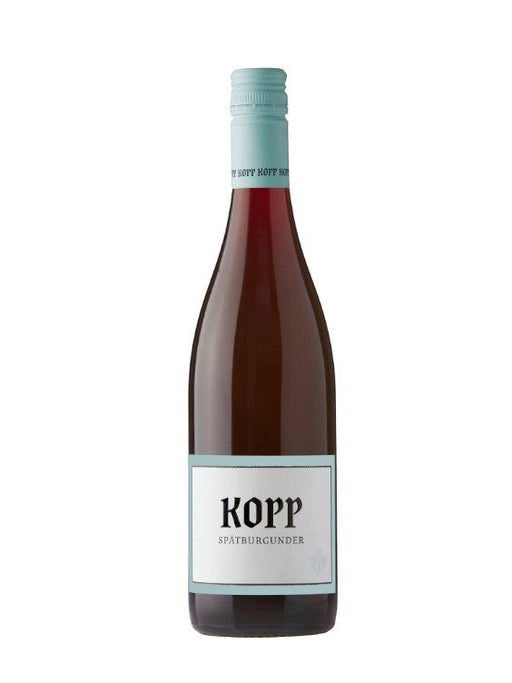 Mein-Weinhandel Kopp Spätburgunder 2017 Rotwein mit Aromen von Sauerkirsche und Himbeere, 20 Monate im Holzfass ausgebaut.