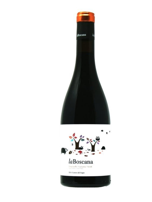 Mein-Weinhandel La Boscana Tinto 2022 Rotwein mit Noten von roten und schwarzen Johannisbeeren, Gewürzen und Trockenfrüchten.