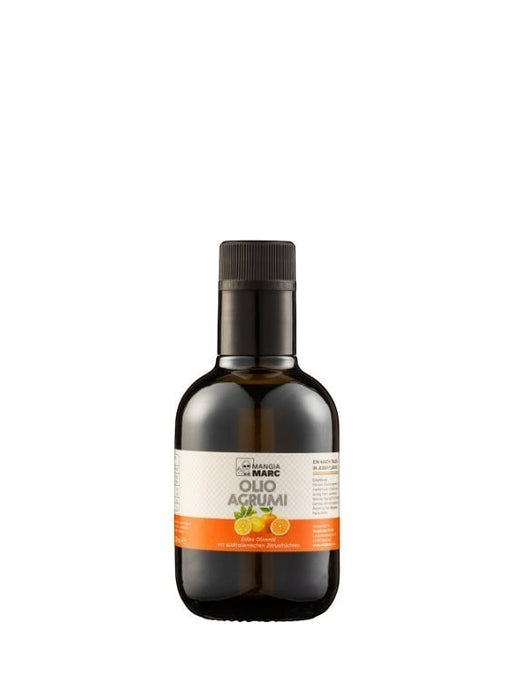 Mein-Weinhandel MANGIAMARC Olio Agrumi 250ml, aromatisiertes Olivenöl mit Zitrusfrüchten, ideal für Pasta, Fisch und Gemüse.