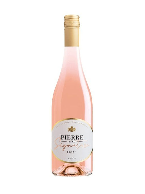 Pierre Chavin alkoholfreier Roséwein Signature Still Rosé in zarter Lachsfarbe mit goldenem Verschluss