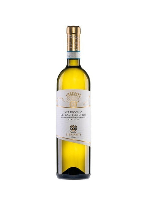 Piersanti Verdicchio dei Castelli di Jesi Classico DOC 2024 Weißwein, strohgelb mit grünlichen Reflexen, Zitrusfrüchte, Pfirsich, Mandeln.