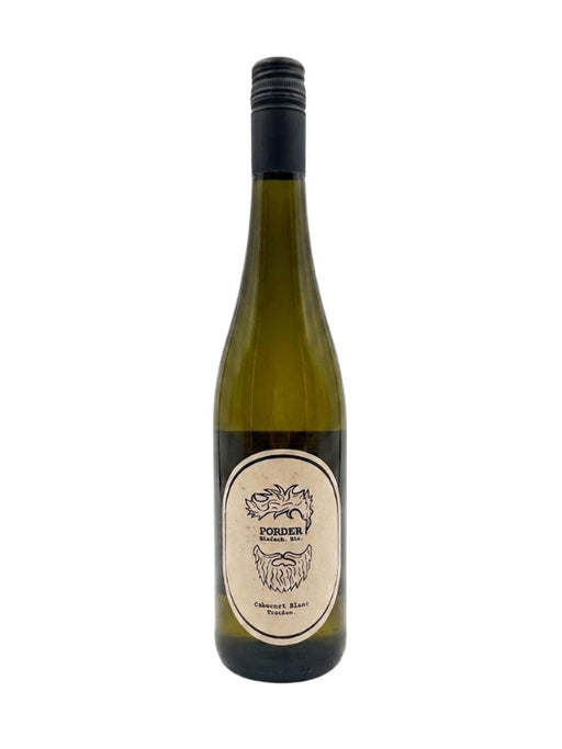 Mein-Weinhandel Porder Cabernet Blanc 2024 Weißwein in einer eleganten Flasche mit modernem Bart-Etikett