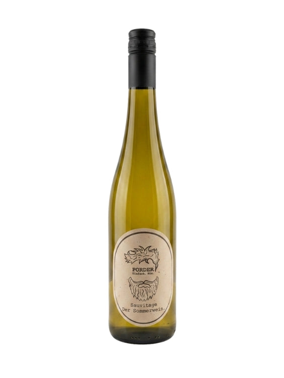 Mein-Weinhandel Porder Sauvitage 2025 Weißwein aus Rheinhessen in einer eleganten Weinflasche mit hellem Etikett