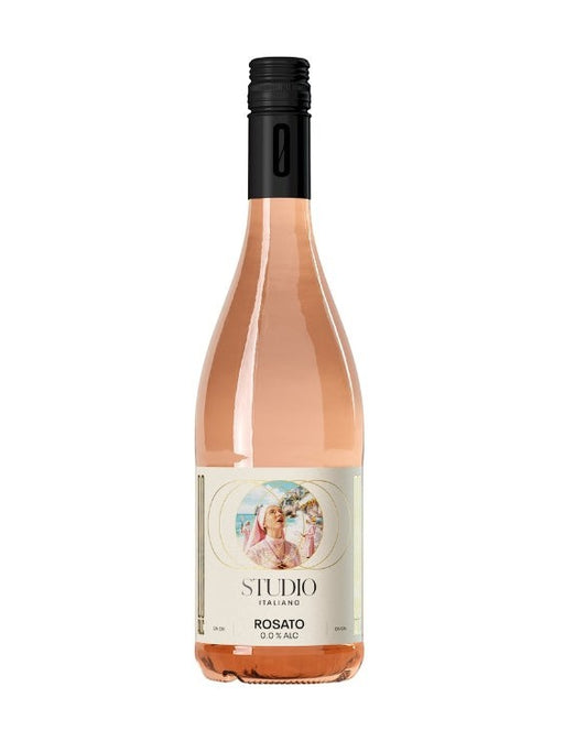 Mein-Weinhandel Studio Italiano Rosato alkoholfreier Roséwein 0,0% mit roten Beerennote, trocken und frisch.