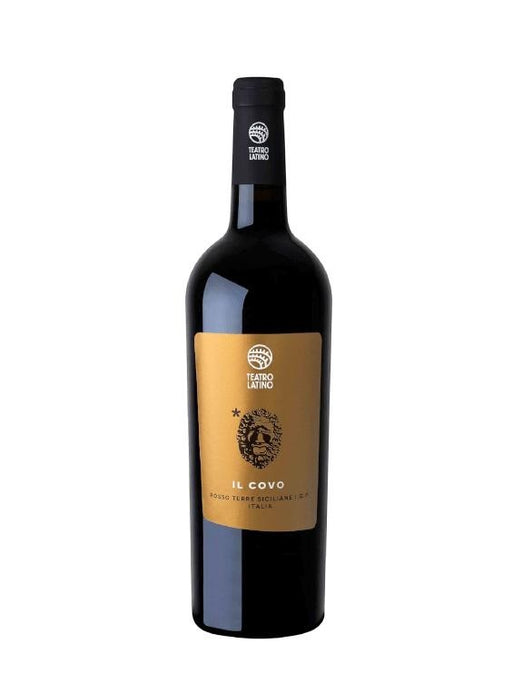 Teatro Latino Il Covo 2021 Rotwein aus Sizilien, Cuvée aus Nero d'Avola, Syrah, Cabernet Sauvignon, Merlot. Mit Vanille- und roten Beerennote.