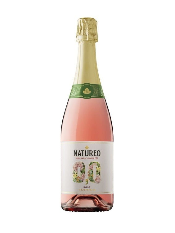 Mein-Weinhandel Torres Natureo alkoholfreier Rosé Sekt mit Erdbeer- und Himbeernote, 0,0% Alkohol.