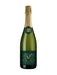Veuve Duroy Champagne Cuvée Prestige Brut in einer grünen Flasche mit goldener Kapsel und dunkelgrünem Etikett mit goldener Schrift.