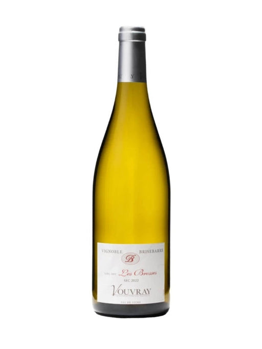 Mein-Weinhandel Vignoble Brisebarre Vouvray Blanc Les Brosses Weißwein in einer eleganten Glasflasche