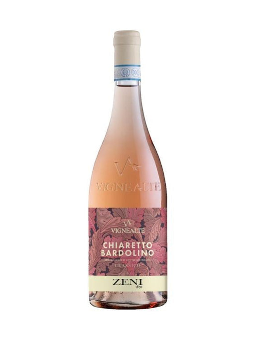 ZENI Chiaretto Bardolino DOC Vigne Alte 2024 Rosé Wein mit Pfirsich-, Rosen- und Veilchenaromen, ideal zu Fisch und Pasta.