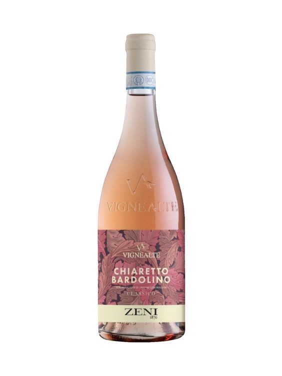 Mein-Weinhandel ZENI Chiaretto Bardolino DOC Vigne Alte 2025 Roséwein in eleganter Flasche mit floralem Etikett