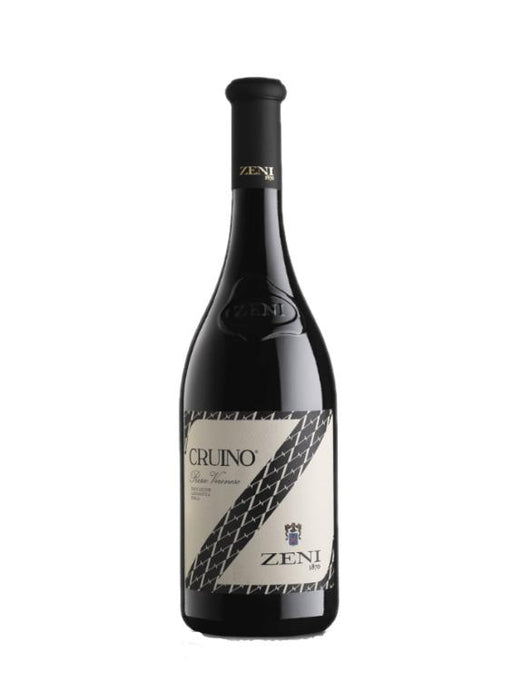 Mein-Weinhandel ZENI Cruino Rosso Veronese 2023 Rotweinflasche mit elegantem Etikett auf weißem Hintergrund