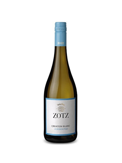 Mein-Weinhandel ZOTZ Creation Blanc alkoholfreier Weißwein mit Aromen von Maracuja und Pfirsich, 750ml Flasche.
