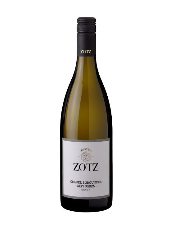 Mein-Weinhandel ZOTZ Grauburgunder Alte Reben 2024 trockener Weißwein aus Baden mit Aromen von Birne und Apfel.