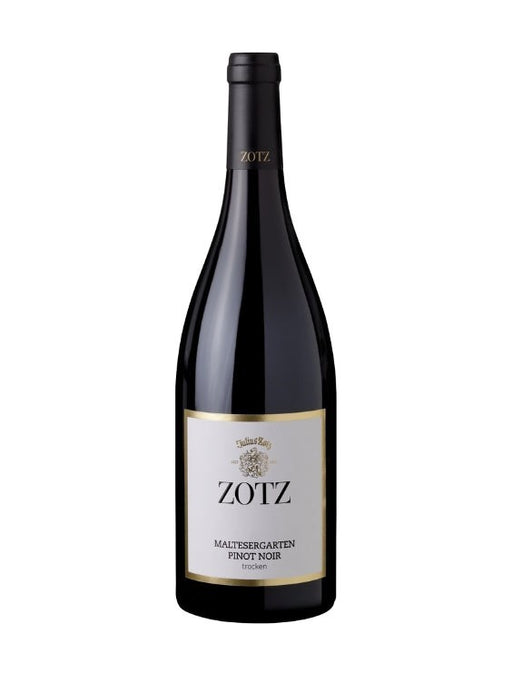 Mein-Weinhandel ZOTZ Maltesergarten 2022 Pinot Noir trocken: Rubinroter Wein mit Aromen von Kirschen, Beeren und Vanille. Elegant und fruchtig.