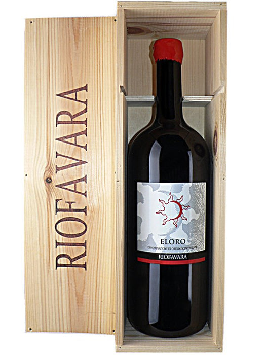 Riofavara - Eloro 2005 Magnum 1,5l - Wein - Rotwein - Holzkiste - Geschenkidee - Italien - Sizilien - 1.50l